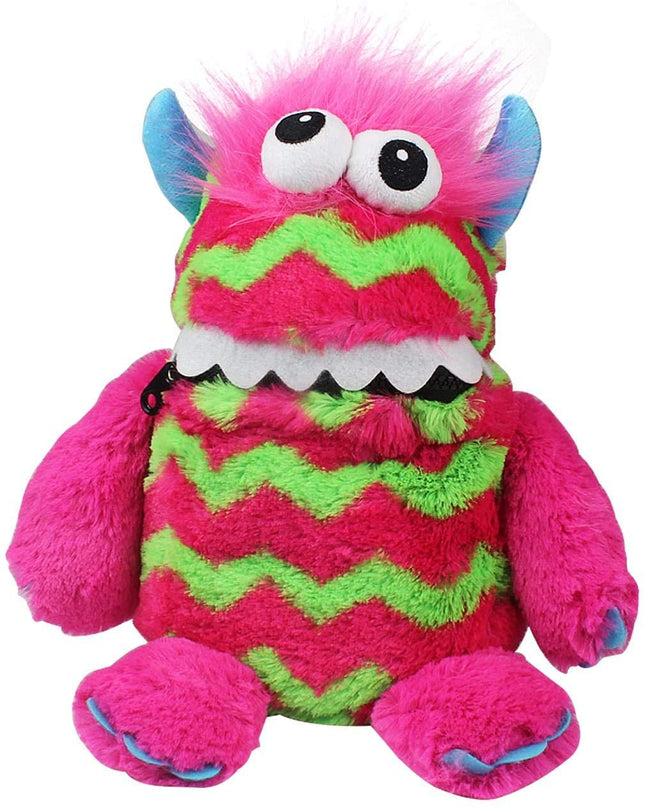 Pink Green Worry Monster Plush - 9"