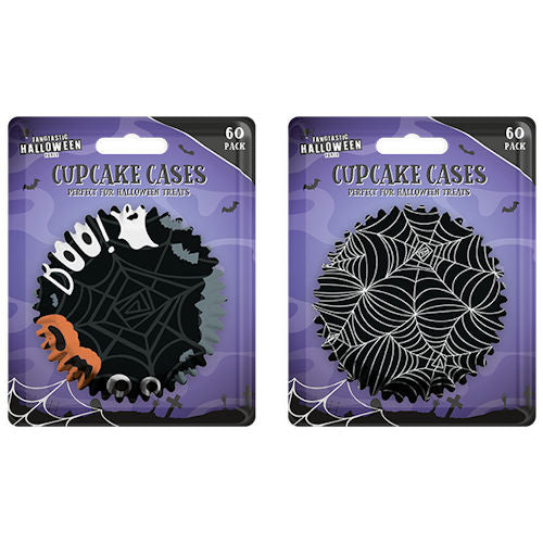 Halloween Printed Cupcake Cases - 60 Pack