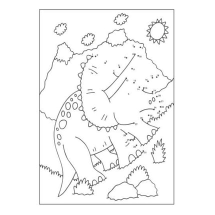 A4 Dinosaur/Pirates Dot-to-Dot Colouring Book