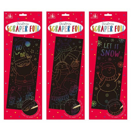 Christmas Scraper Rainbow Foil