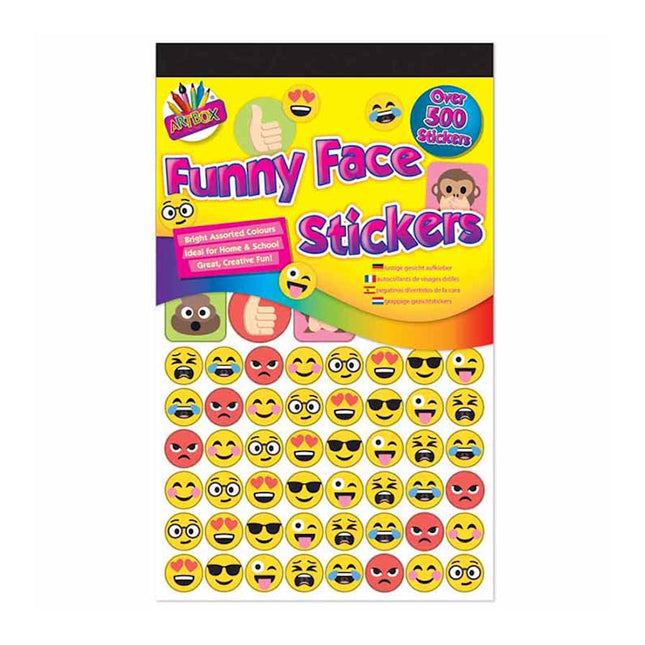 Funny Face Stickers Stickers - 500 Stickers