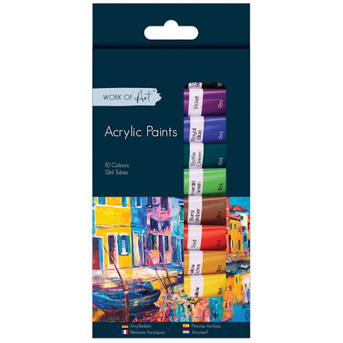 Acrylic Paints - 10 Pack