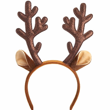 Reindeer Glitter Antlers With Ears