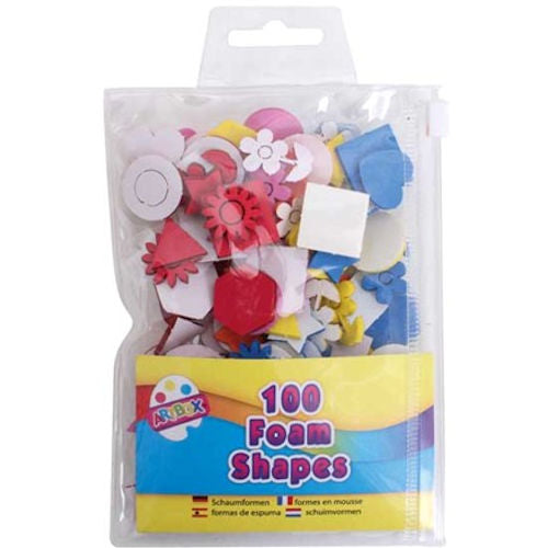 Foam Shapes - 100 Pack