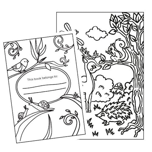 A4 My Woodland Friends Colouring Book