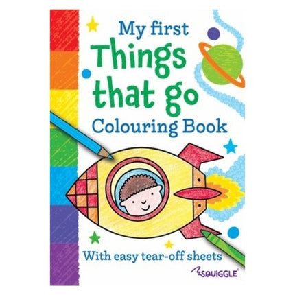 A4 My First Animals/Things That Go Colouring Book