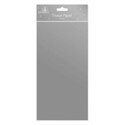Christmas Silver Tissue Paper - 8 Sheets