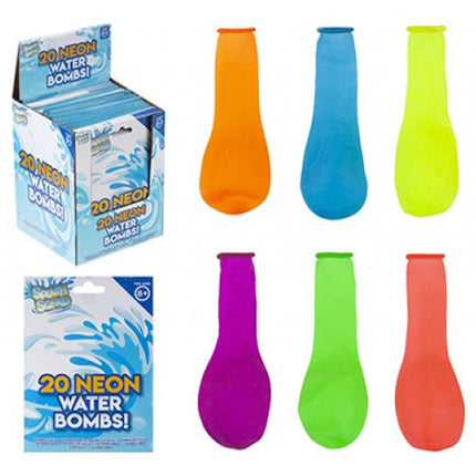 Neon Water Bombs - 20 Pack