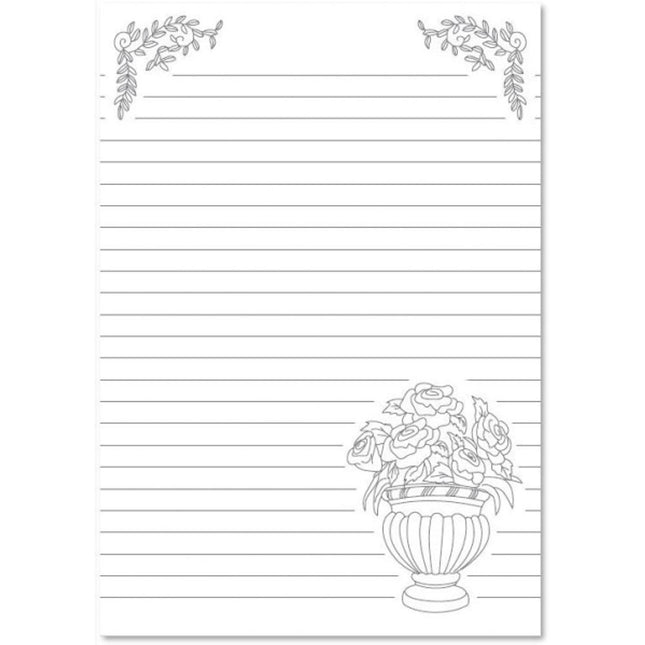 A5 Lined Doodle Notebook - Assorted