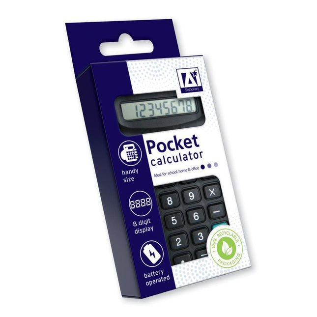 Pocket Calculator - 8 Digit Display