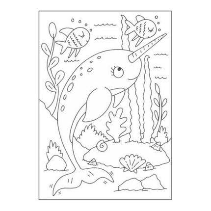 A4 Magical Creatures Colouring Book