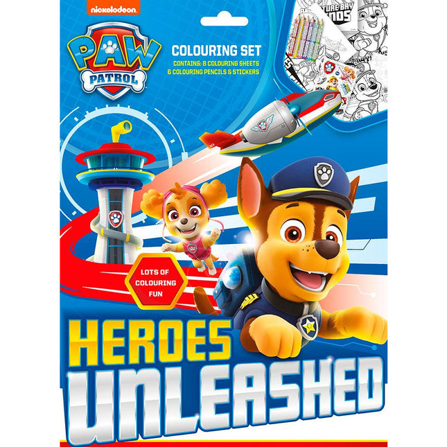Paw Patrol Colouring Set