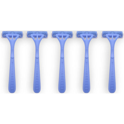 5 Blue Disposable Razors