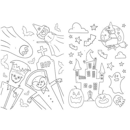 2 Halloween Paint by Numbers Sheets