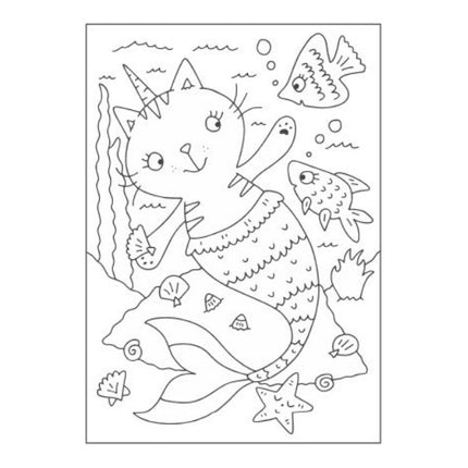 A4 Magical Creatures Colouring Book