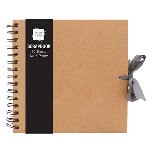 50 Medium Kraft Scrap Book