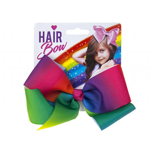 Children's Large Rainbow Fashion Hair Bow
