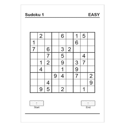 A4 Sudoku Puzzle Book