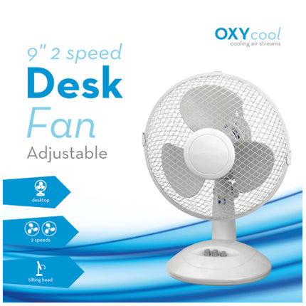 9" 2-Speed Desk Fan