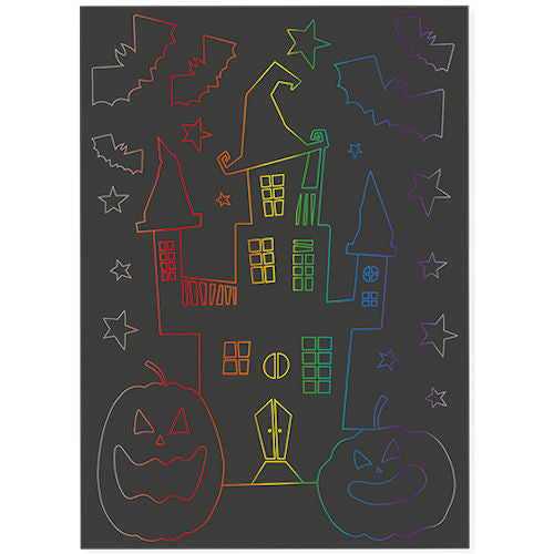 Halloween Scratch Art Set