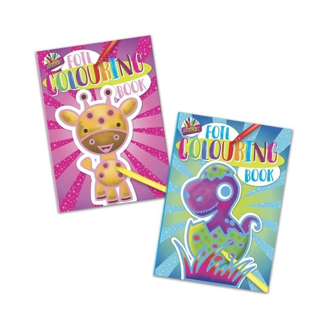 Blue Foil Colouring Book - Assorted