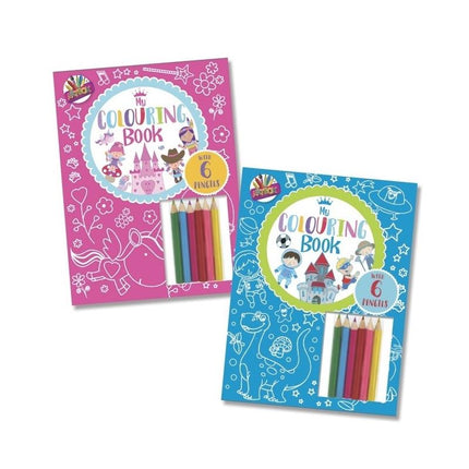 Boys Colouring Book & Pencils