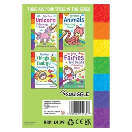 A4 My First Animals/Things That Go Colouring Book