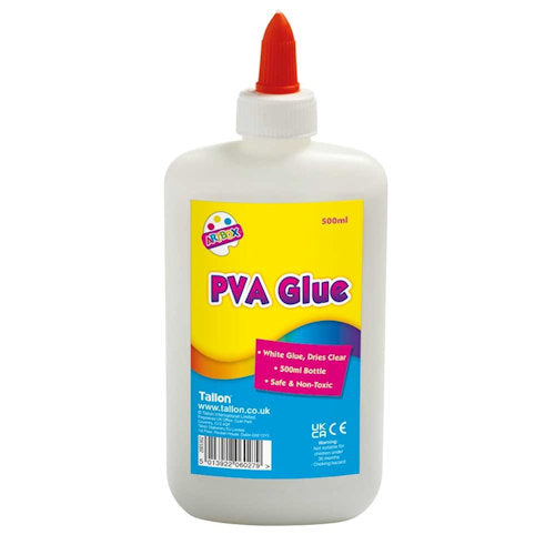 White 500ml PVA Glue Bottle